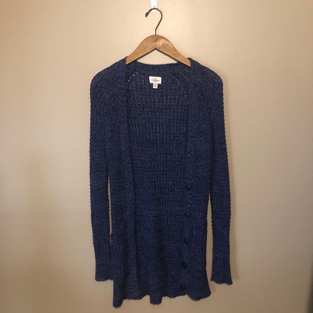 American Eagle Blue Cardigan